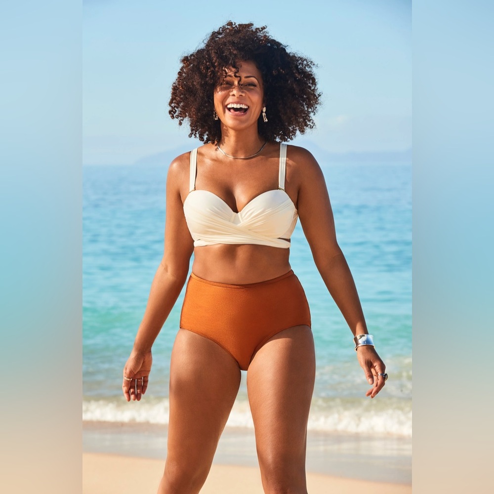 GABIFresh  X swimsuits for all High - waisted Bikini Bottom NWT